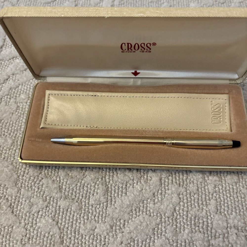 Cross Pen & Fitted Box - 1/20 10k Gold Filled -